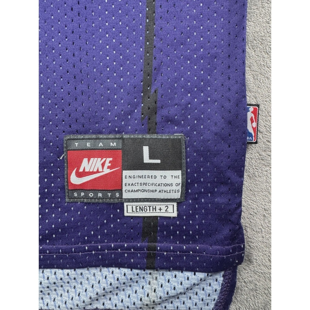 VTG Nike Vince Carter #15 Toronto Raptors Jersey Dino Purple Size L +2 Y2K NBA - Picture 6 of 16